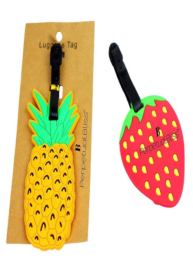 بيربيتشوال بليس بطاقات أمتعة مطاطية فاخرة للأطفال من بيربيتشوال بليس (قد تختلف التصاميم) هدايا تذكارية لحفلات أعياد ميلاد الأطفال (عبوة من 6 قطع) - Image 2